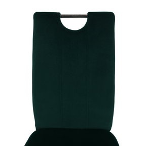 Scaun bucatarie OLIVA NEW, stofa catifelata verde inchis, 42x52x97 cm.