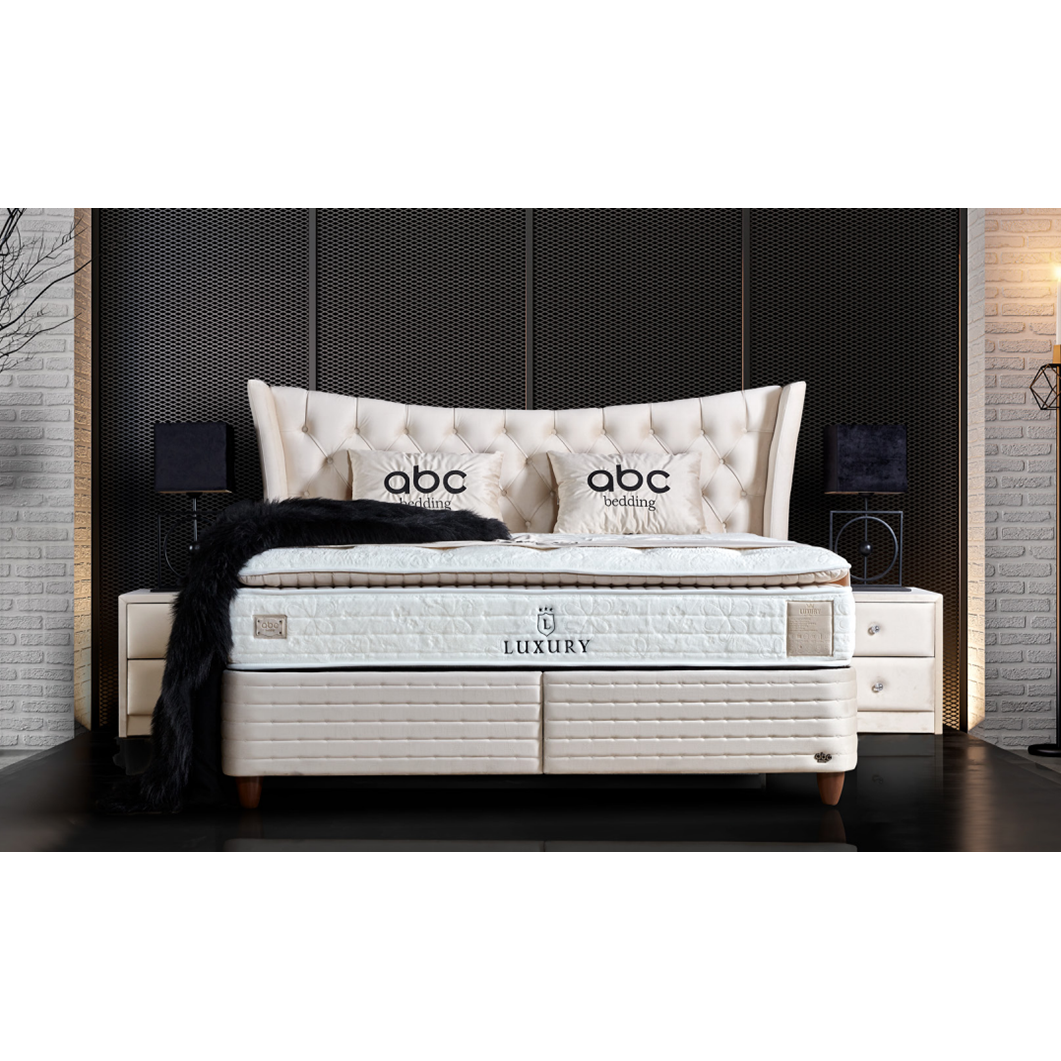 Pat elegant Lincolin, cu lada pentru depozitare, 160x200 cm