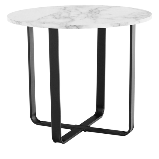 Masuta de cafea SALINO, marmura alba, 60x50 cm