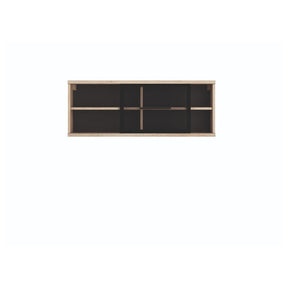 Vitrina suspendata stejar sonoma Fever SFW1W-4-10, 100X28X38 CM
