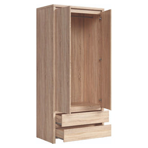 Dulap 2 usi hol stejar sonoma Kaspian, 90X55,5X200.5 CM