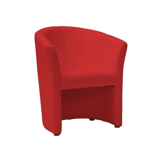 Fotoliu piele ecologica rosie/wenge TM-1 67x60x76